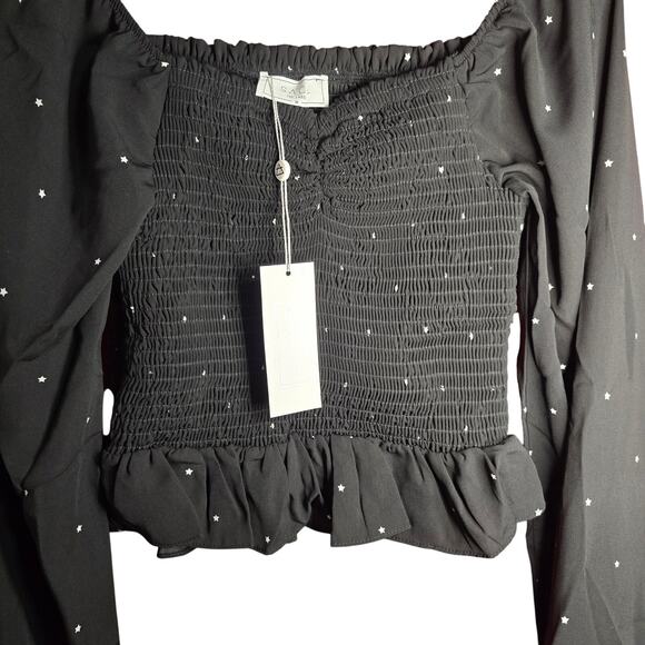 NWT Sage The Label Astrology Cropped Long Sleeve Top - Medium - Picture 5 of 6